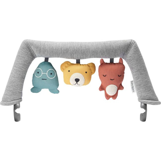 Bouncers | Toy for Bouncer, Soft Friends (Grey) BabyBjörn | Maisonette | Maisonette