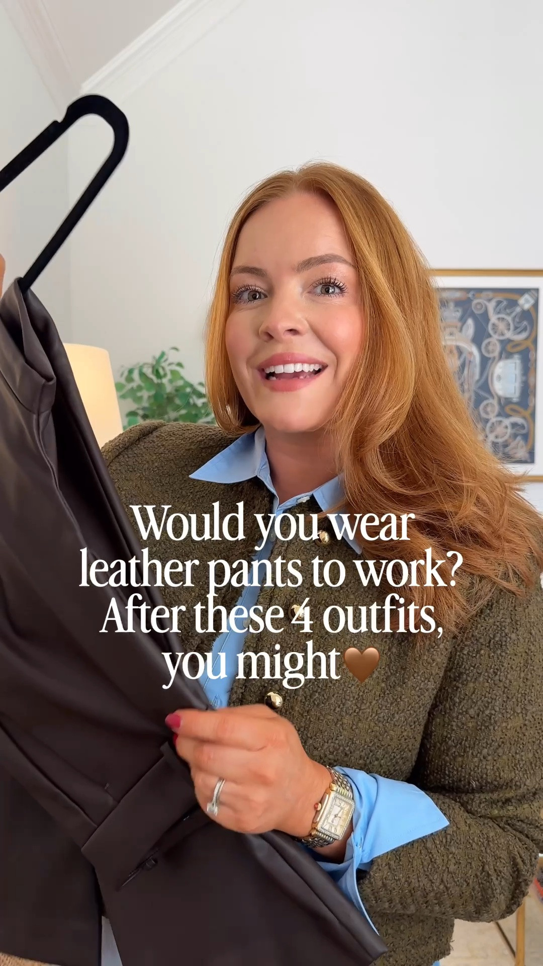 Leather Pants That Are Actually Office-Appropriate 🖤

Yes — leather pants can be office-appropriate when styled right! I'm styling my Ann Taylor faux leather pants 4 ways for work: a classic blazer look, an easy sweater look for fall, an all-black monochrome outfit, and one more polished option. They're high-rise and comfortable enough to sit in all day, which is my #1 workwear test.

Ann Taylor is having a sale right now, so it's the perfect time to grab them. Wearing small or a 6 for reference.

leather pants workwear | faux leather pants office outfit | Ann Taylor work outfits | fall business casual outfits for women | office outfit ideas | monochrome work outfit | workwear style fall 2026 | professional outfits women

#LTKootd #LTKgrwm #LTKWorkwear