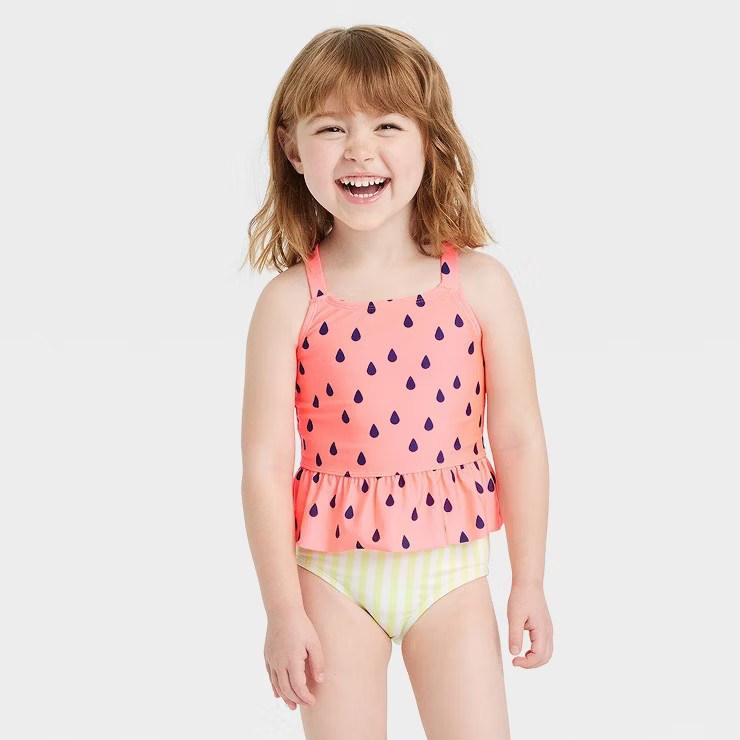 Toddler Girls' Tankini Set - Cat & Jack™ Red | Target