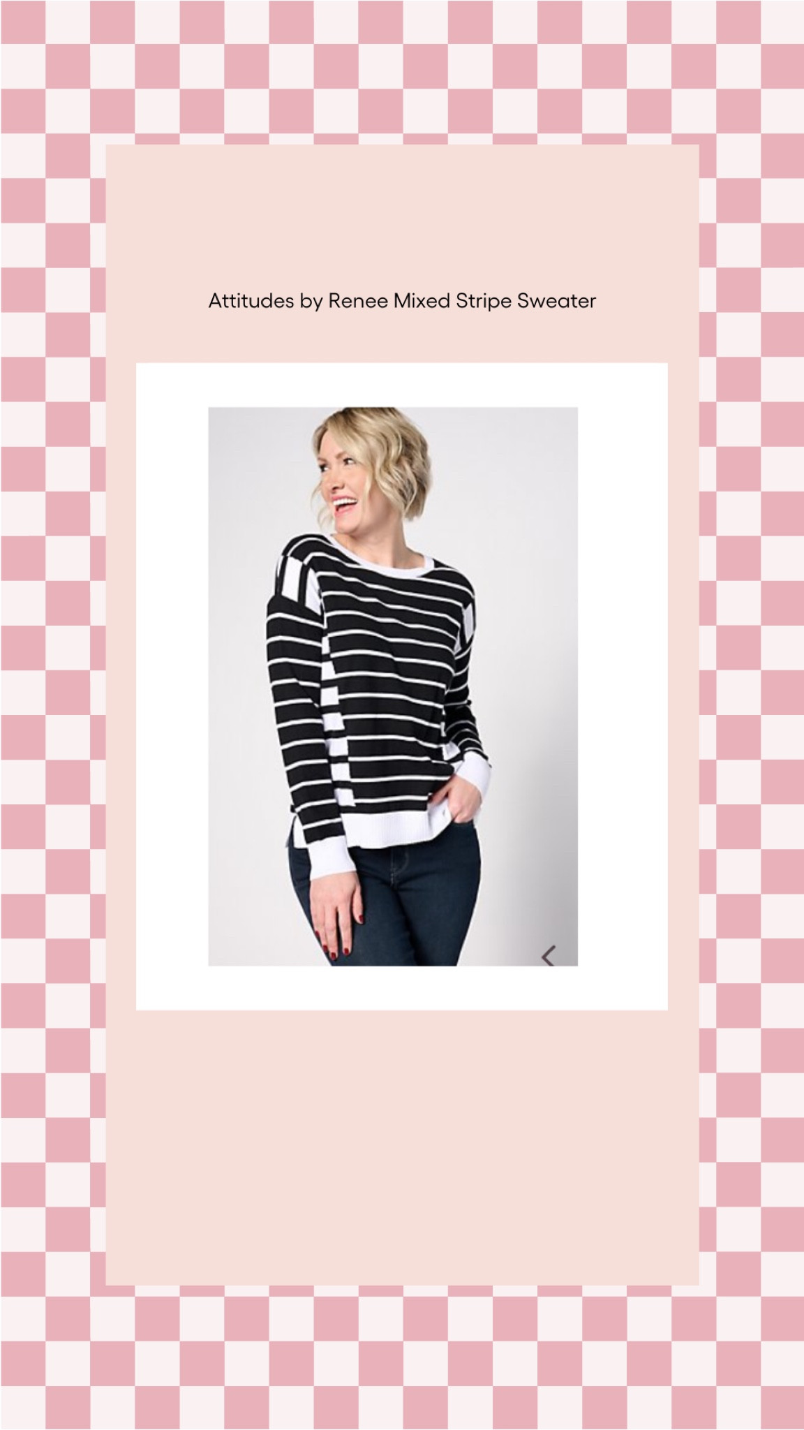 Shop this cute stripe sweater #qvc

#LTKstyletip
