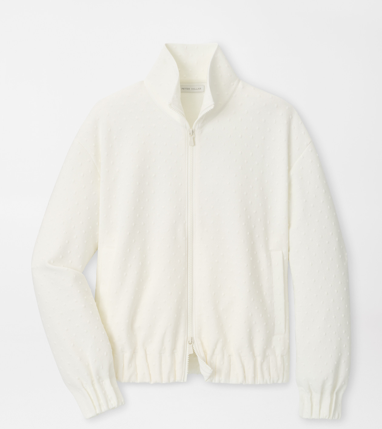Flora Knit Swiss Dot Jacquard Full-Zip | Peter Millar
