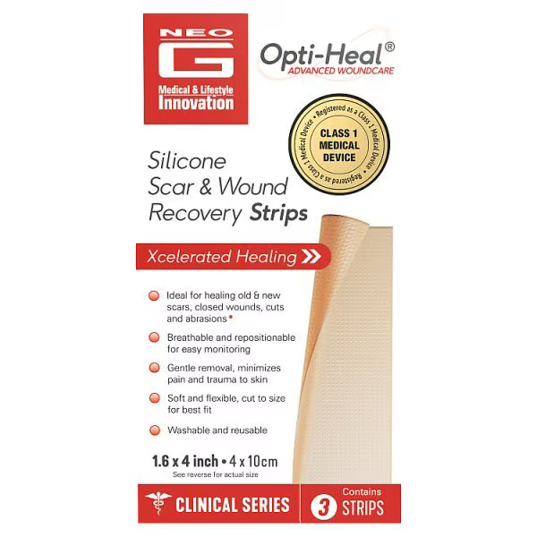 Neo G Opti-Heal Silicone Wound & Scar Recovery Strips | Superdrug