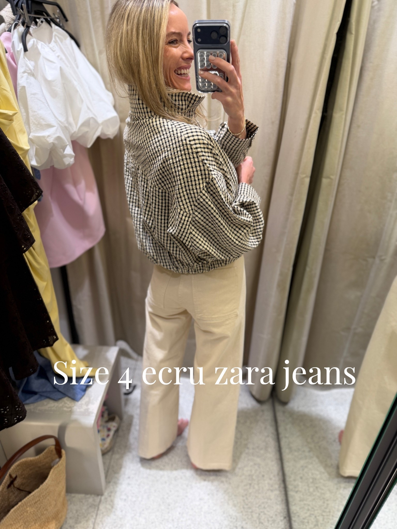 Really tailored feeling. Stretchy! 