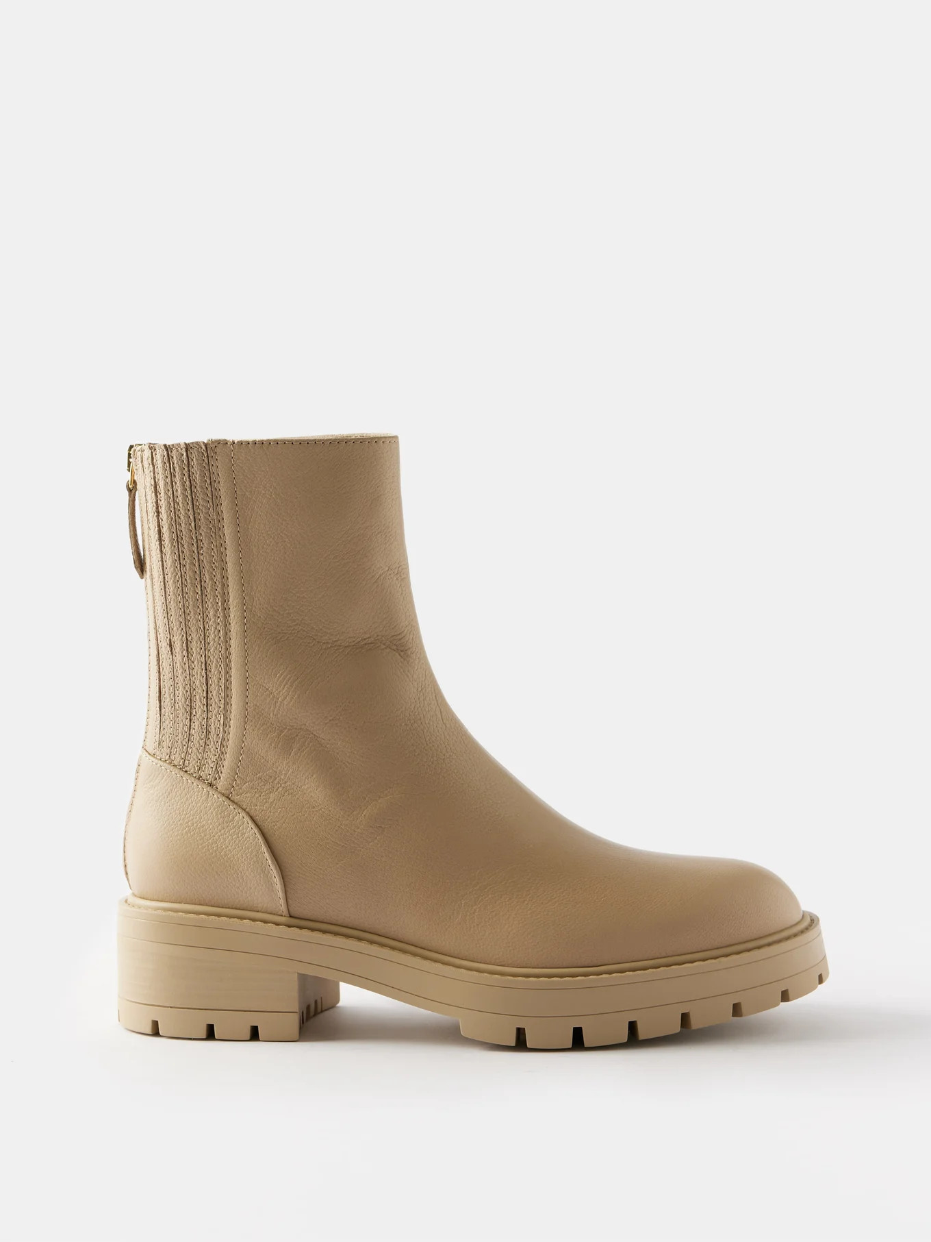 Saint Honore leather ankle boots | Aquazzura | Matches (UK)