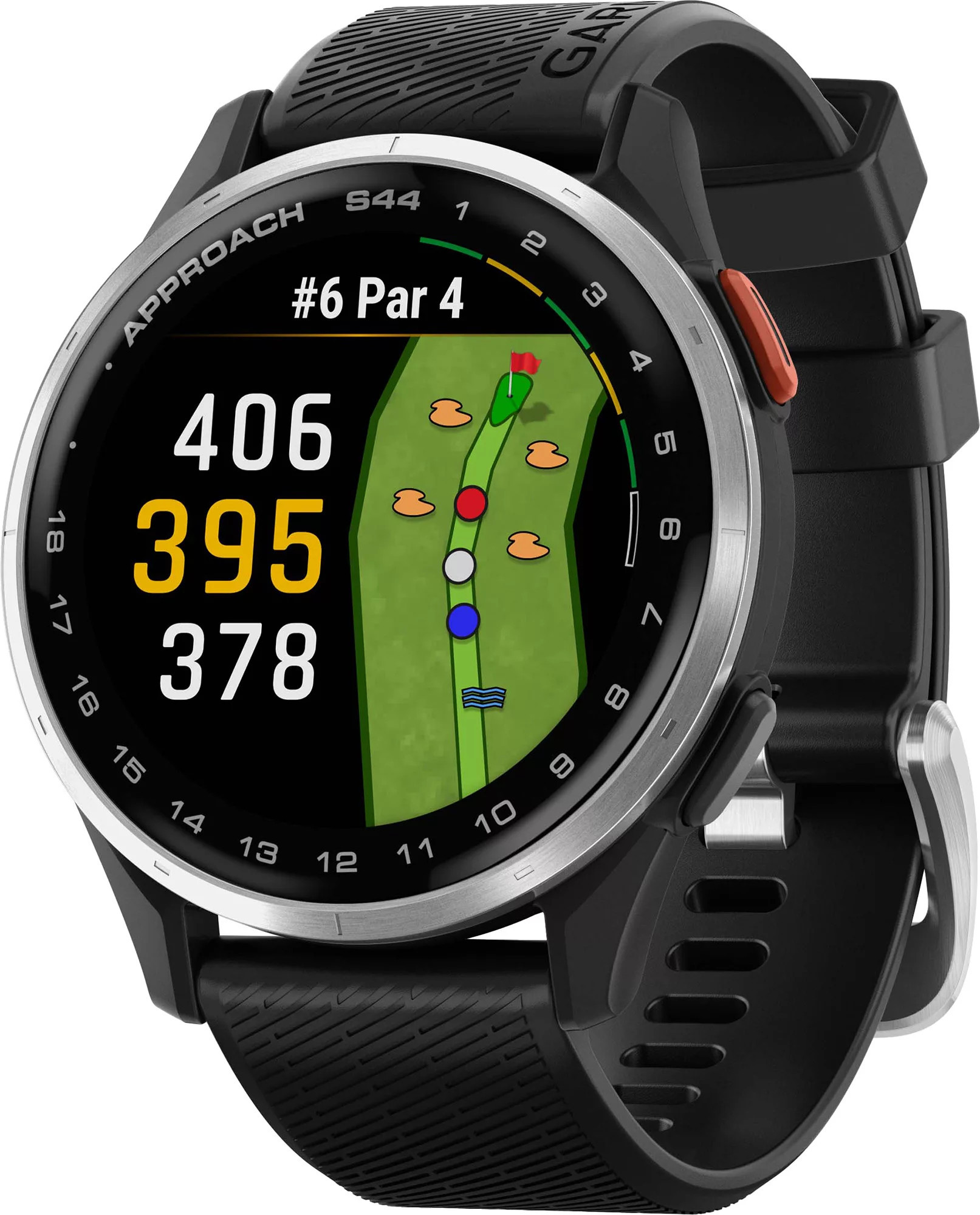 Garmin Approach S44 GPS Golf Watch, Silver/Black Gray | Golf Galaxy