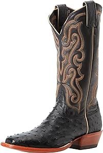 Women's Black Full Quill Ostrich Boot | Amazon (US)