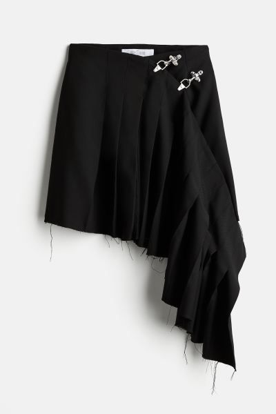 Wool-blend Asymmetric Skirt | H&M (US + CA)