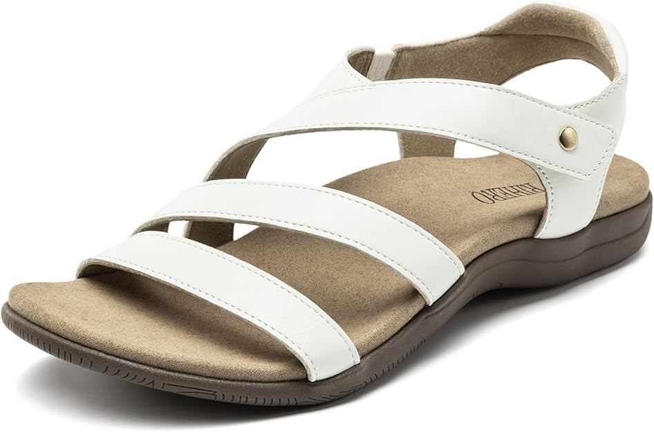 Rihero Orthopedic Arch Support Sandals for Women Comfortable Walking Casual Adjustable Orthotic F... | Amazon (US)