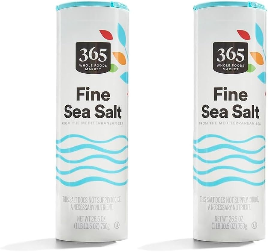 365 by Whole Foods Market, Sea Salt Fine, 26.5 oz (Pack of 2) | Amazon (US)