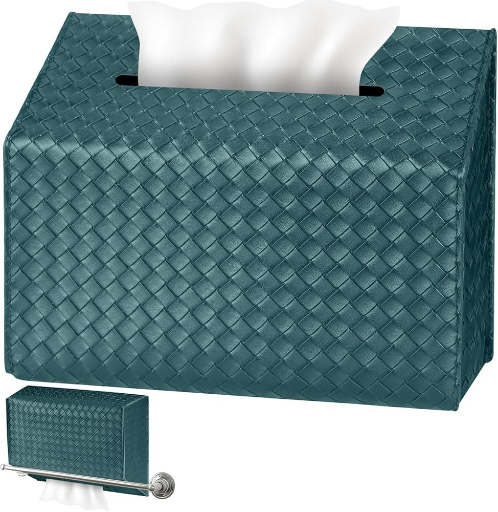 NiHome PU Leather Tissue Box Cover for Kleenex Hand Towels, Versatile for Countertops and Towel R... | Amazon (US)