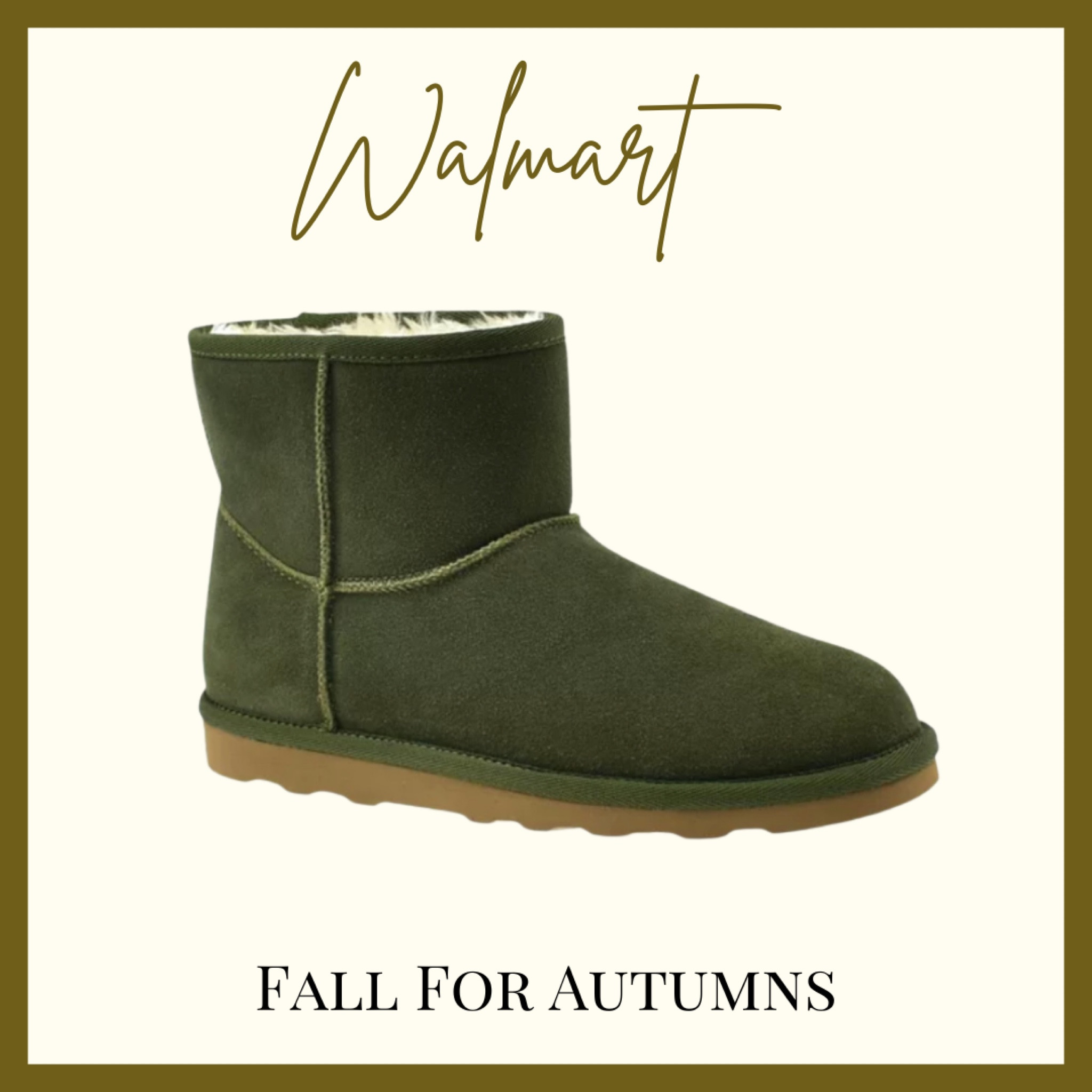 Autumn Olive Ugg Dupe from Walmart #hocautumn

#LTKshoecrush #LTKunder50 #LTKstyletip