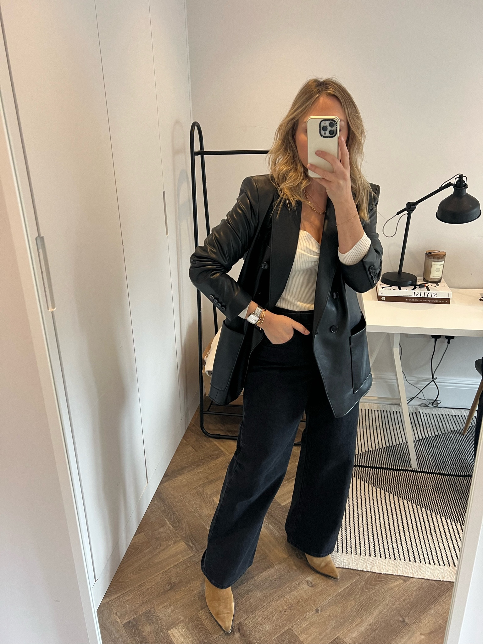 Top is Sézane but I’ve linked similar .
Blazer is oos but similar linked and I sized up in the jeans 

#LTKunder100 #LTKFind #LTKeurope