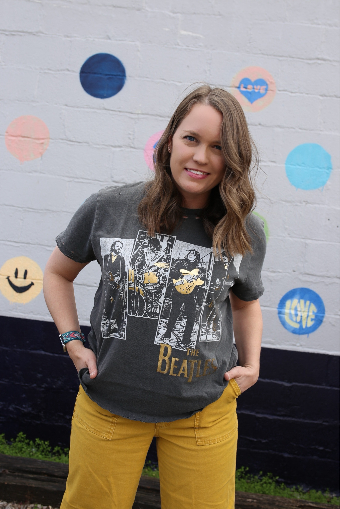 Add this fun Beatles graphic tee to your spring capsule collection! 