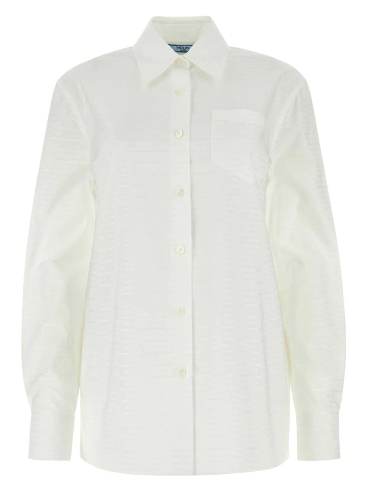 Prada Women's Cotton Shirt in White | Size 40 | P443GXS2321VJP Color F0009 | LOZURI