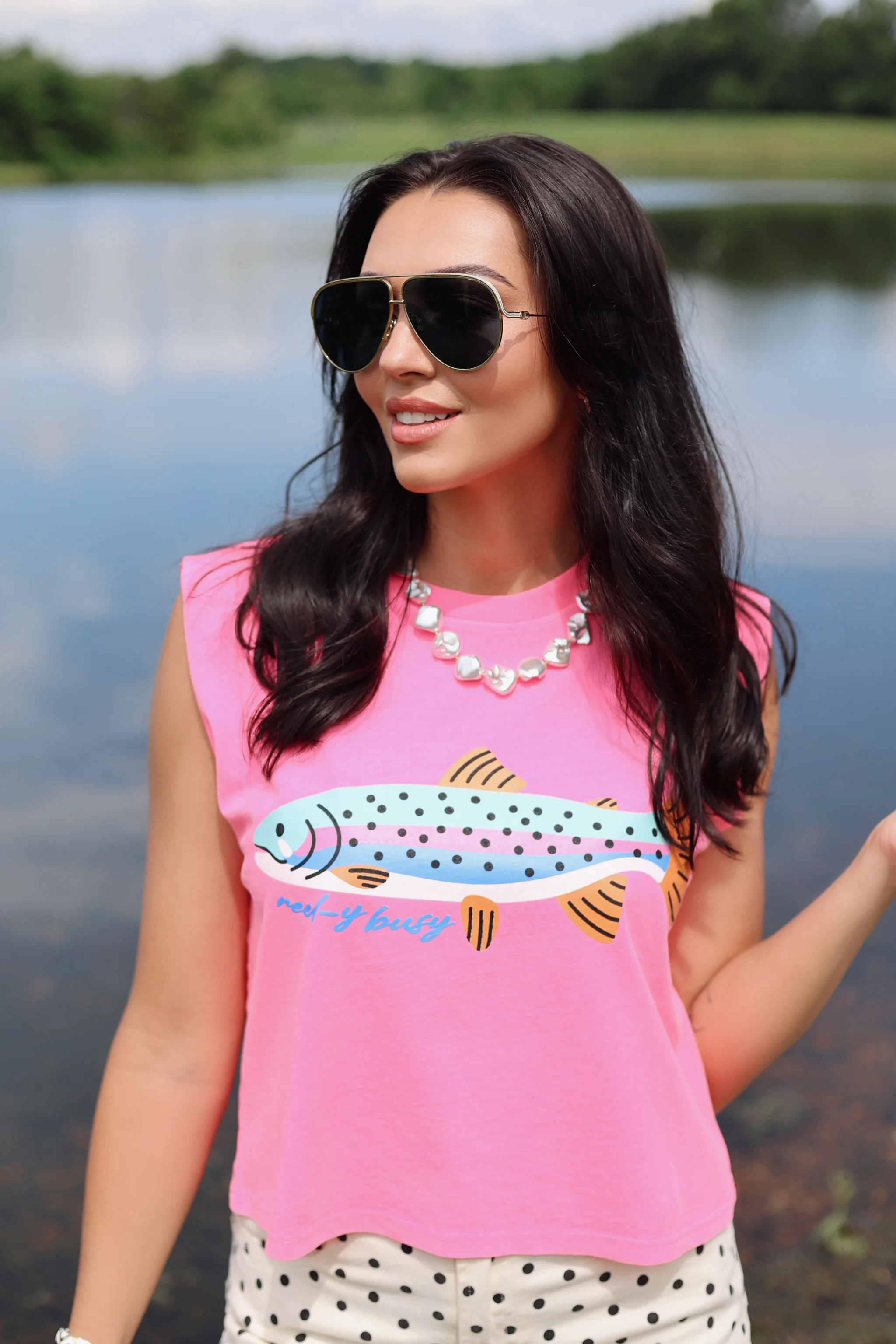 Reel Cute Rainbow Trout Tank | Poppy & Pine