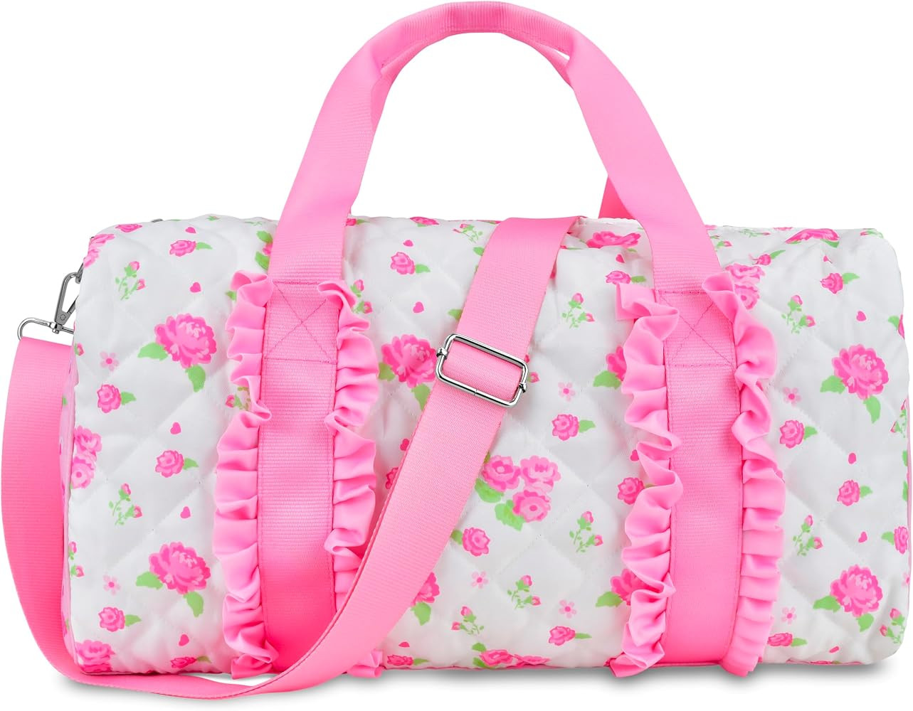 iscream 17" x 10" Duffle Bag with Double Handles, Removable, Adjustable Should Strap and Ruffle A... | Amazon (US)