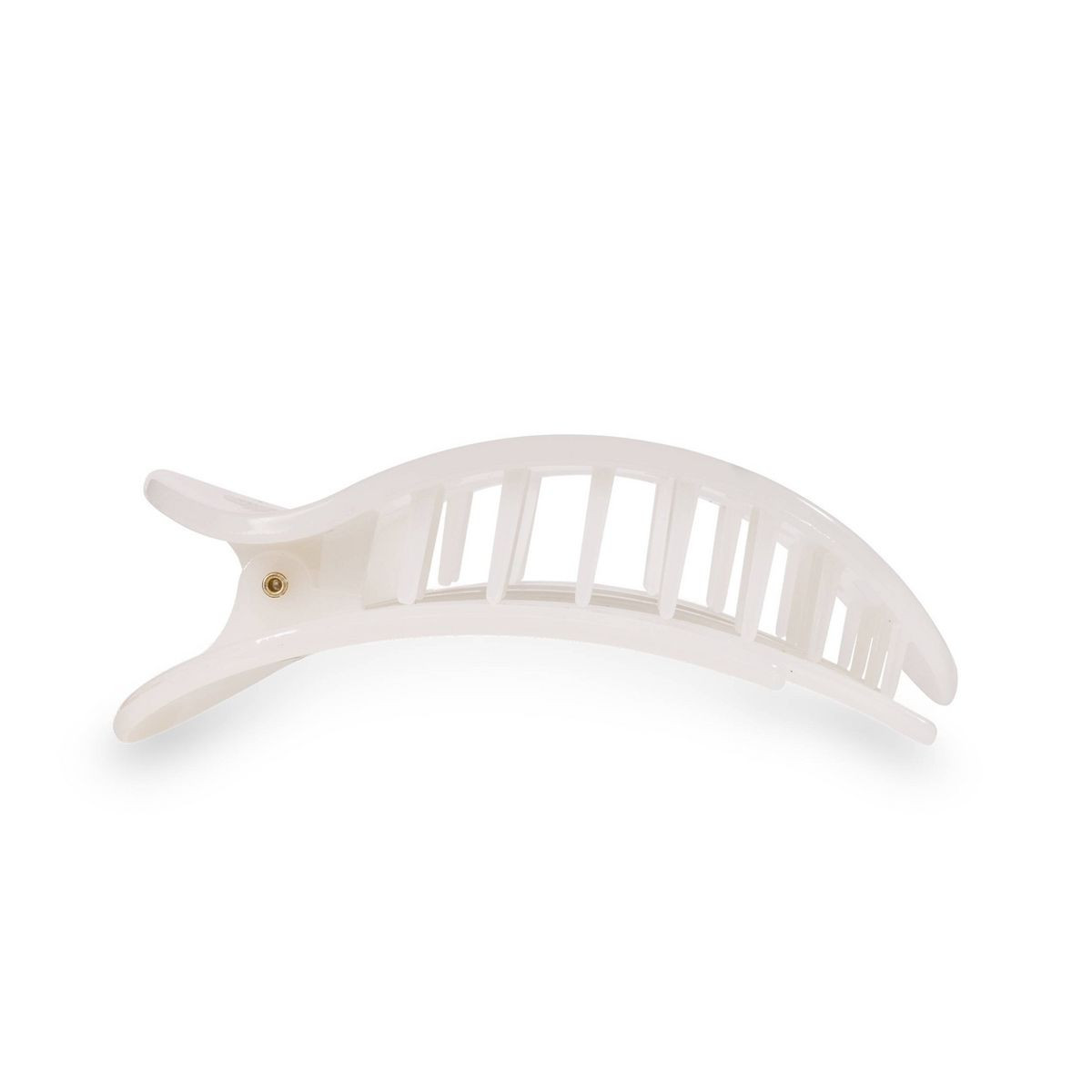 TELETIES Large Flat Round Hair Clip - Coconut White: Nylon, Aluminum, All Hair Types, Hair Stylin... | Target