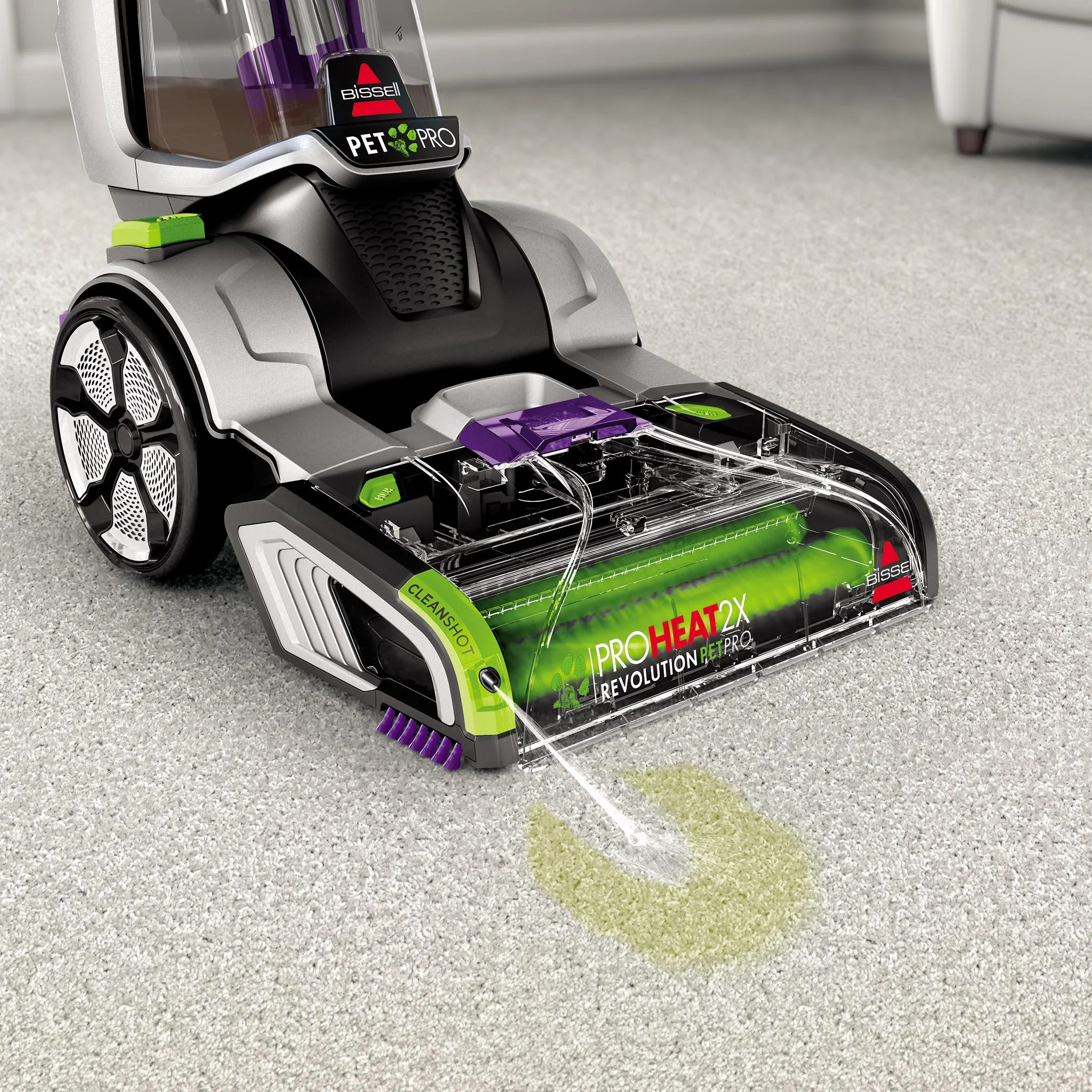 BISSELL ProHeat 2X Revolution Pet Pro Plus, Upright Deep Cleaner, Dual Dirt Lifter Powerbrush, Hose & Tool Attachment, Pet Upholstery Tool 3588F | Wayfair North America