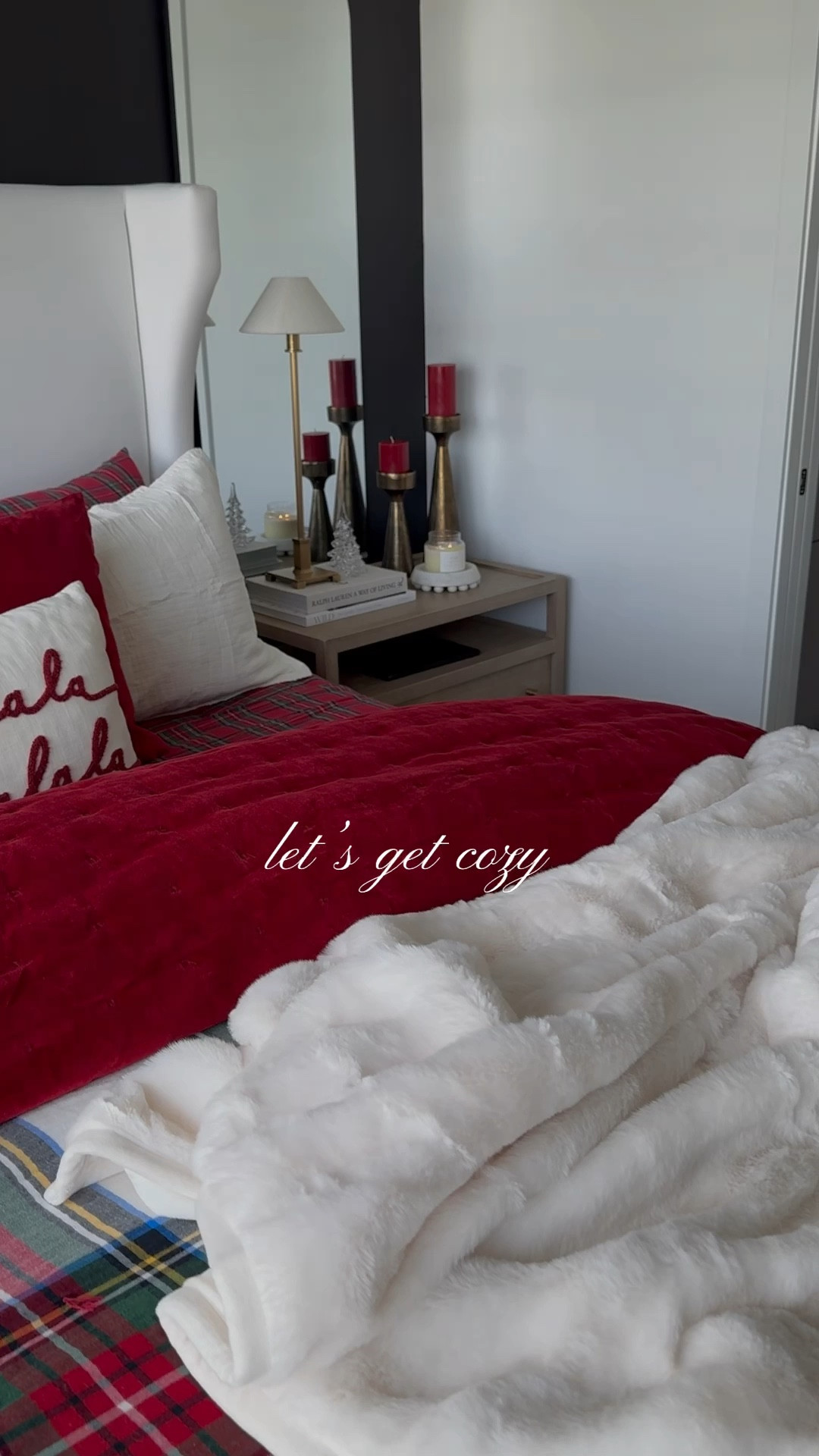 Cozy Christmas bedding♥️🎄

Plaid bedding, velvet quilt, faux fur throw blanket, Christmas bedding

#LTKHome #LTKSeasonal #LTKHoliday