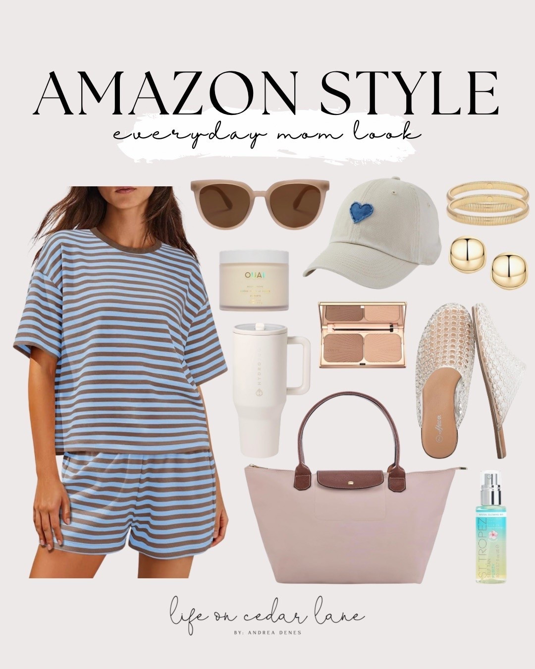 That’s cute every day mom fit from Amazon is perfect for on the go & comes in several color options too!