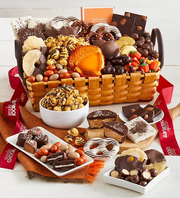 Simply Chocolate Grande Autumn Sweets Basket | Harry & David