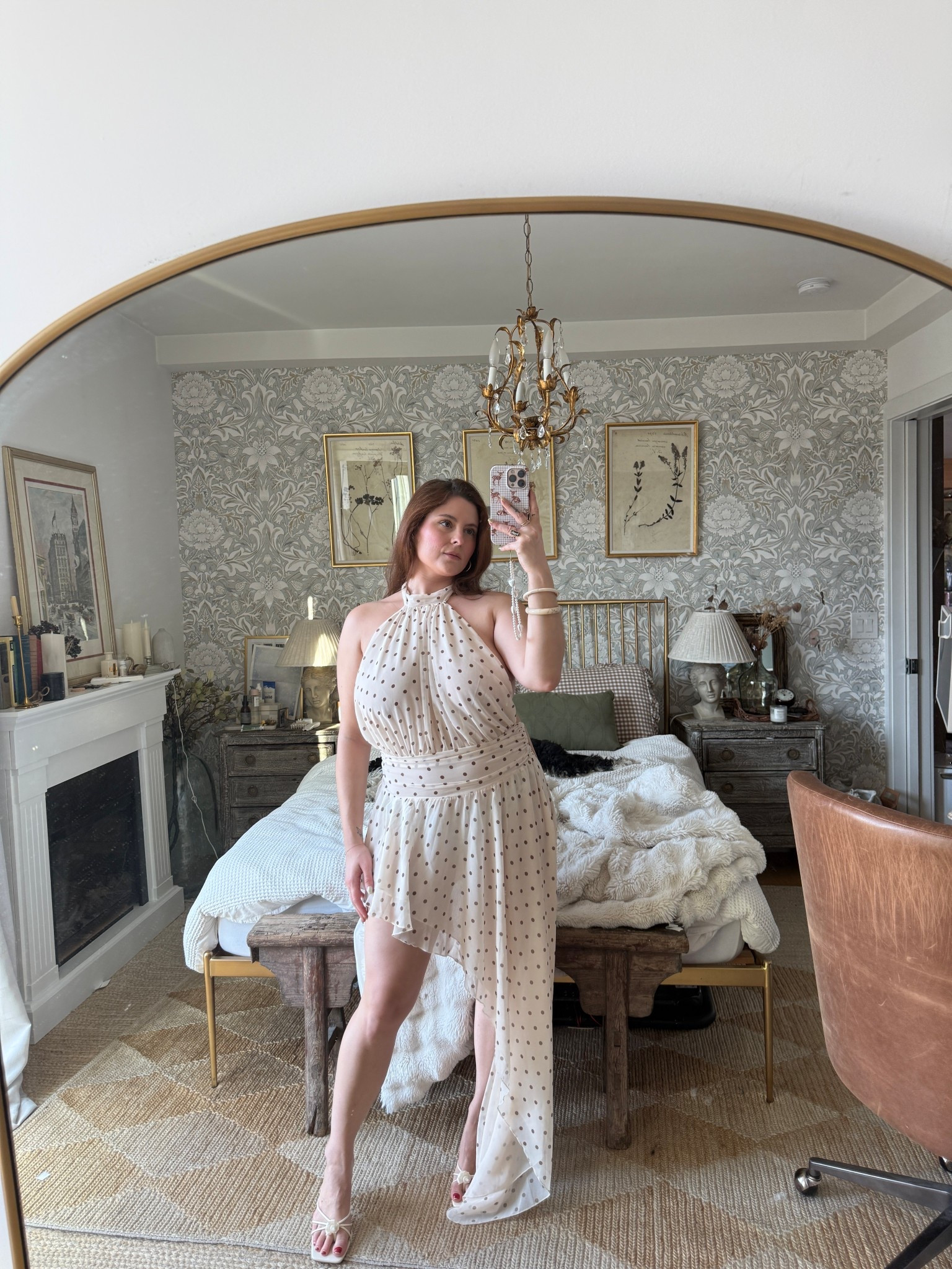 Asymmetrical maxi dress polka dot dress size 10 @ohpolly 

#LTKgrwm #LTKSeasonal #LTKMidsize