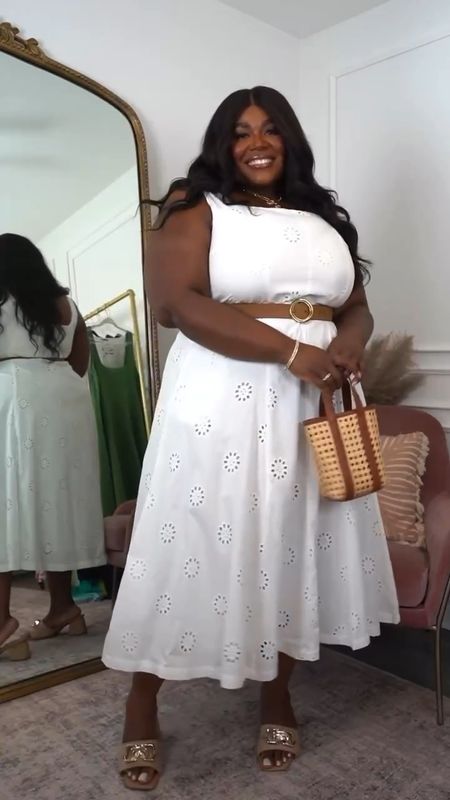 Day 3 of 5 Days White Dresses| this Walmart dress for $36 comes in ❤️🖤🤍 — the white is my favorite for the season. How are you going to style it? 

Wearing an XXL , half smocking back detail, no zipper closure, must put on over head.

All accessories are Target and Amazon.

Vacation Outfit, White Dress, Graduation Outfit, Plus Size Spring Dresses

#LTKfindsunder50 #LTKsalealert #LTKplussize