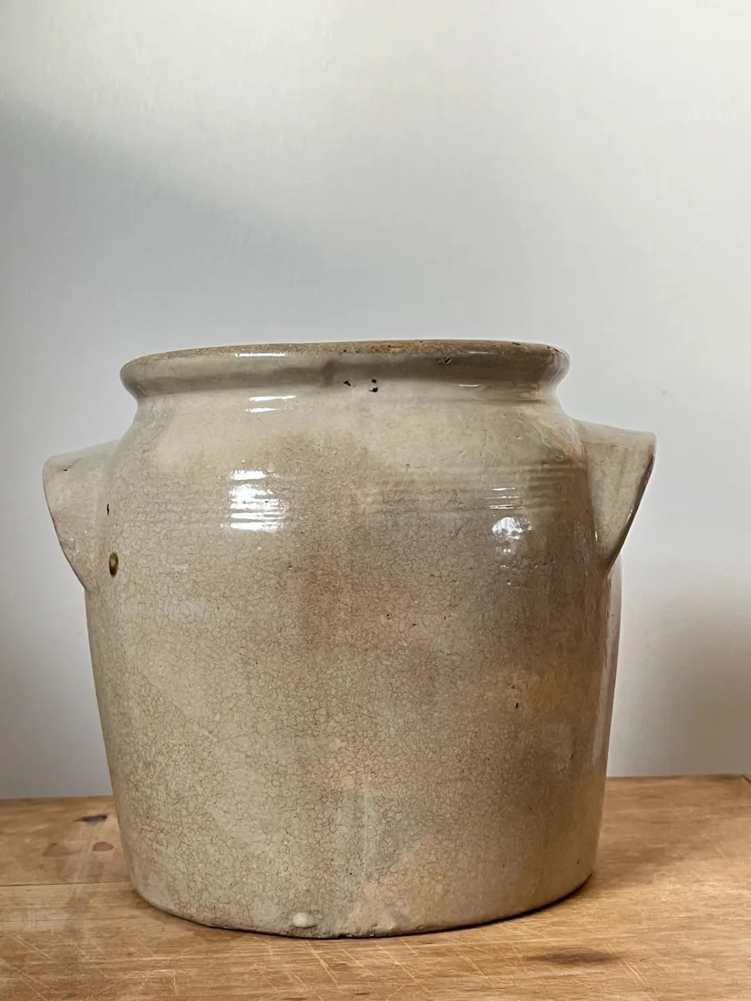 French Antique Confit Pot - off White Beige Glazed - Etsy | Etsy (US)