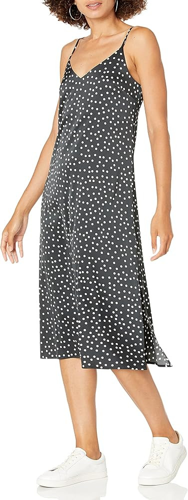 The Drop Women's Ana Silky V-neck Midi Slip Dress | Amazon (US)