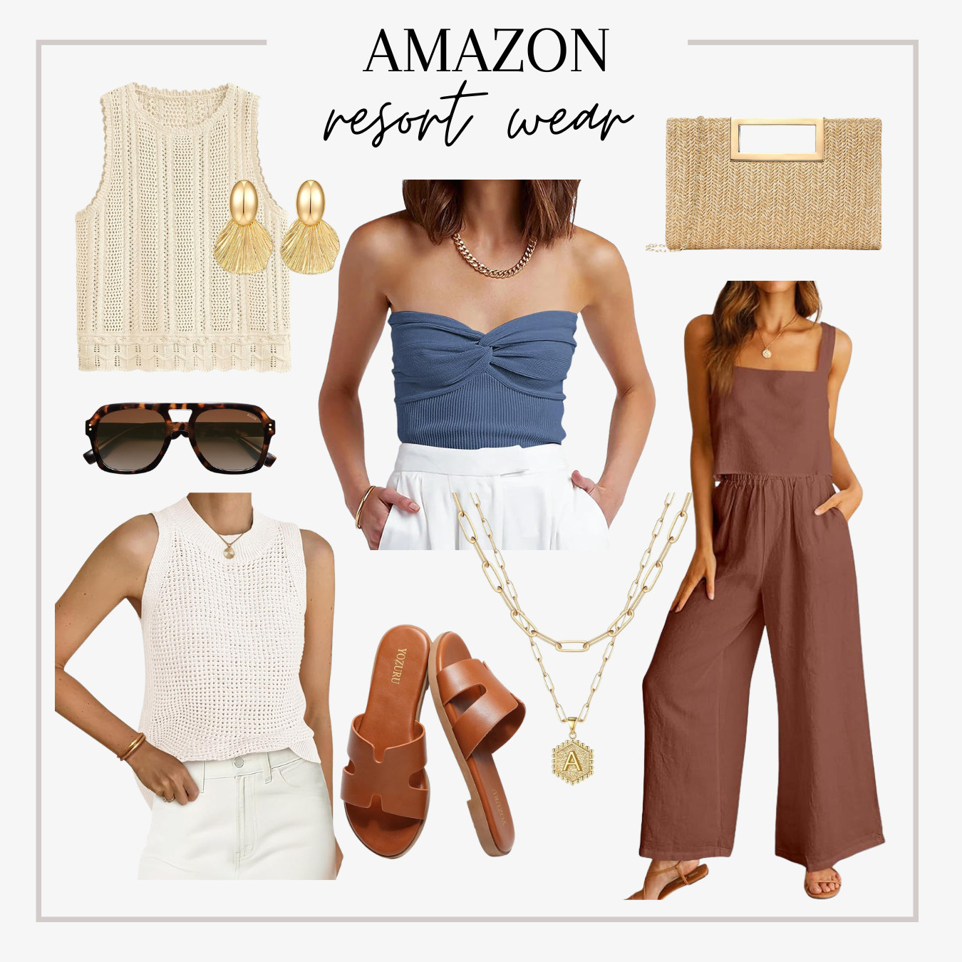 Spring break vacation outfits for spring resort and travel! #springbreakoutfits #vacationstyle #resortwear #momoutfits #cleangirloutfits 

 #LTKSpringSale #LTKSeasonal #LTKTravel