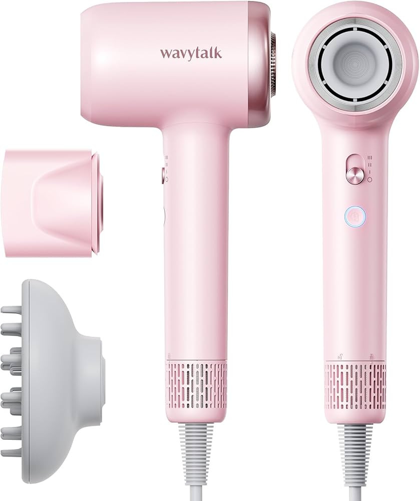 Hair Dryer, Wavytalk Hair Dryer with Diffuser Pro Fast Drying Hair Dryer 110,000 RPM with Magneti... | Amazon (US)