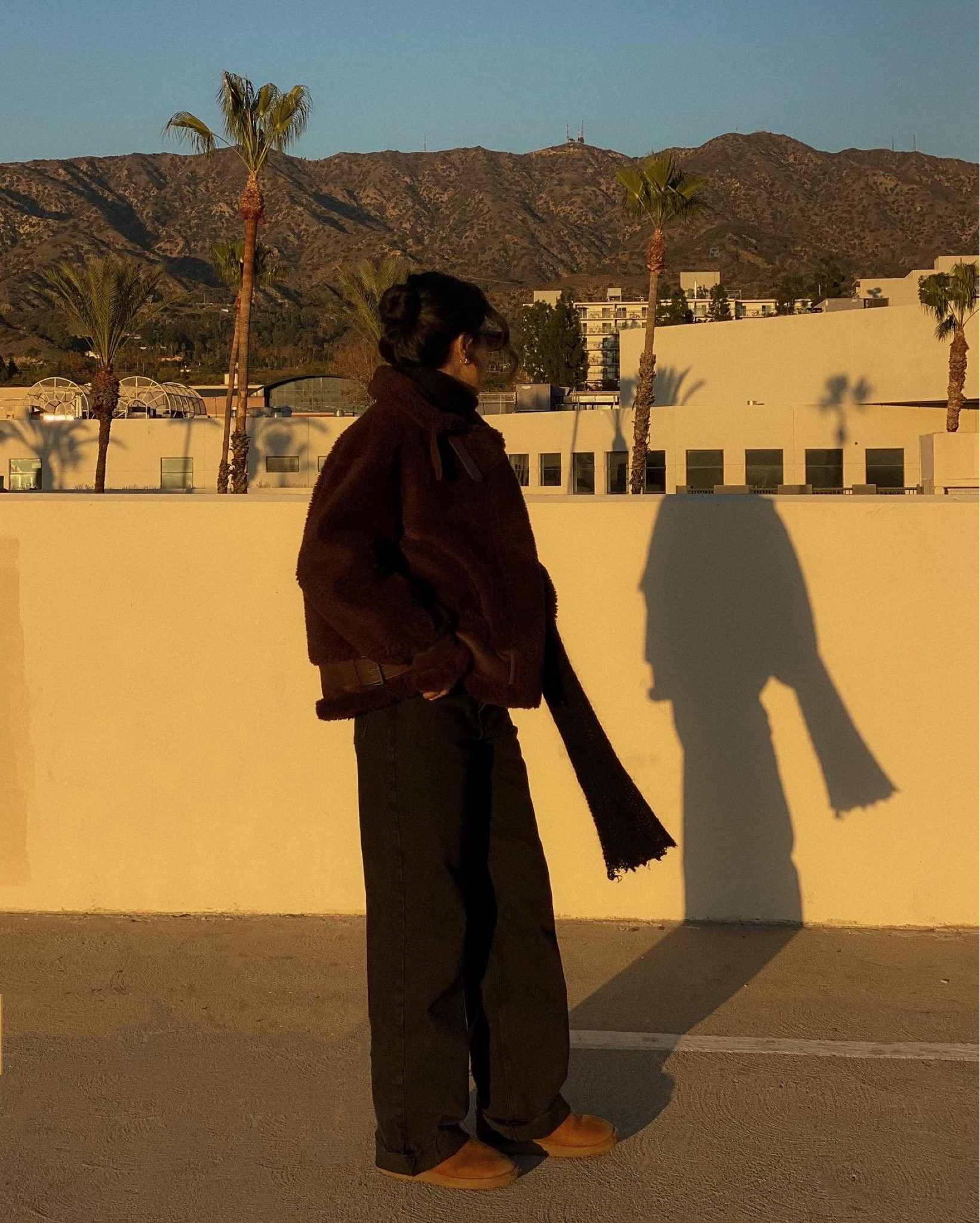 dynamite Sherpa jacket + black wide leg jeans & uggs #winteroutfit #winter #sherpa #sherpacoat  

#LTKGiftGuide #LTKHoliday #LTKSeasonal