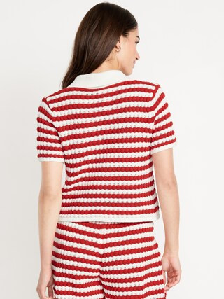 Button-Down Crochet Sweater | Old Navy (US)