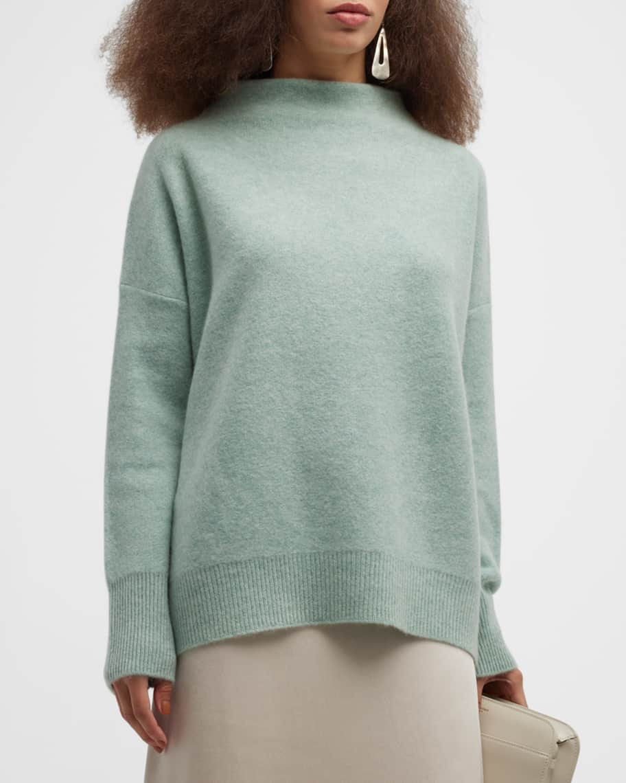 Vince Boiled Cashmere Funnel-Neck Pullover | Neiman Marcus