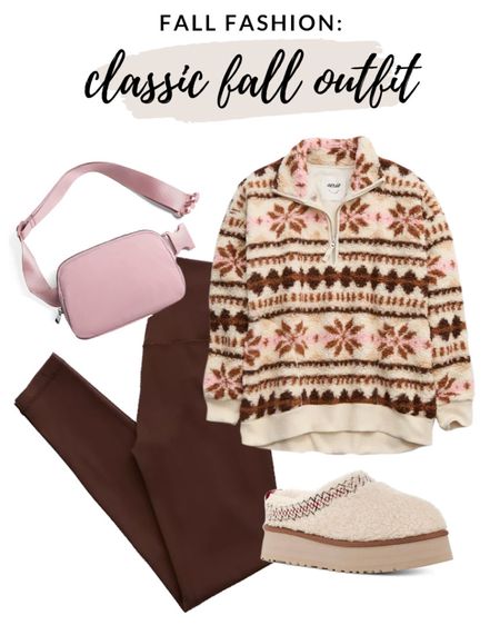 Comfy and cute fall outfit idea! Love this fair isle Sherpa pullover! 

#casualfalloutfit #fallstyle

Burgundy leggings. Cozy fall outfit. Comfy cute fall outfit. Amazon belt bag. UGG tazz looklike slippers. Fair isle Sherpa pullover  

#LTKfindsunder100 #LTKSeasonal #LTKstyletip