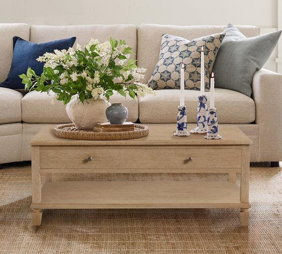 Sausalito Rectangular Coffee Table (45") | Pottery Barn (US)
