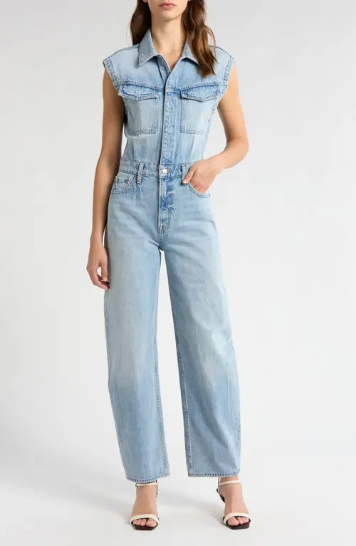 Pistola Ace Sleeveless Denim Jumpsuit in Rally at Nordstrom, Size Small | Nordstrom