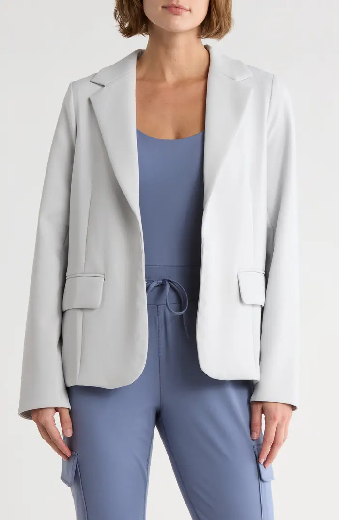 YOGALICIOUS Powermove Notch Lapel Scuba Knit Blazer | Nordstromrack | Nordstrom Rack