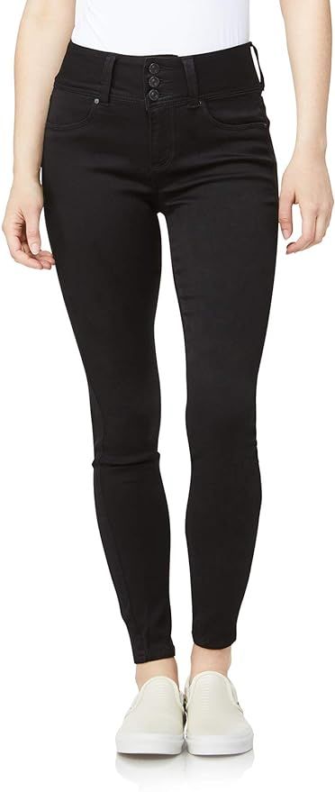 WallFlower Women's Sassy Skinny High-Rise Insta Soft Juniors Jeans (Standard and Plus) | Amazon (US)