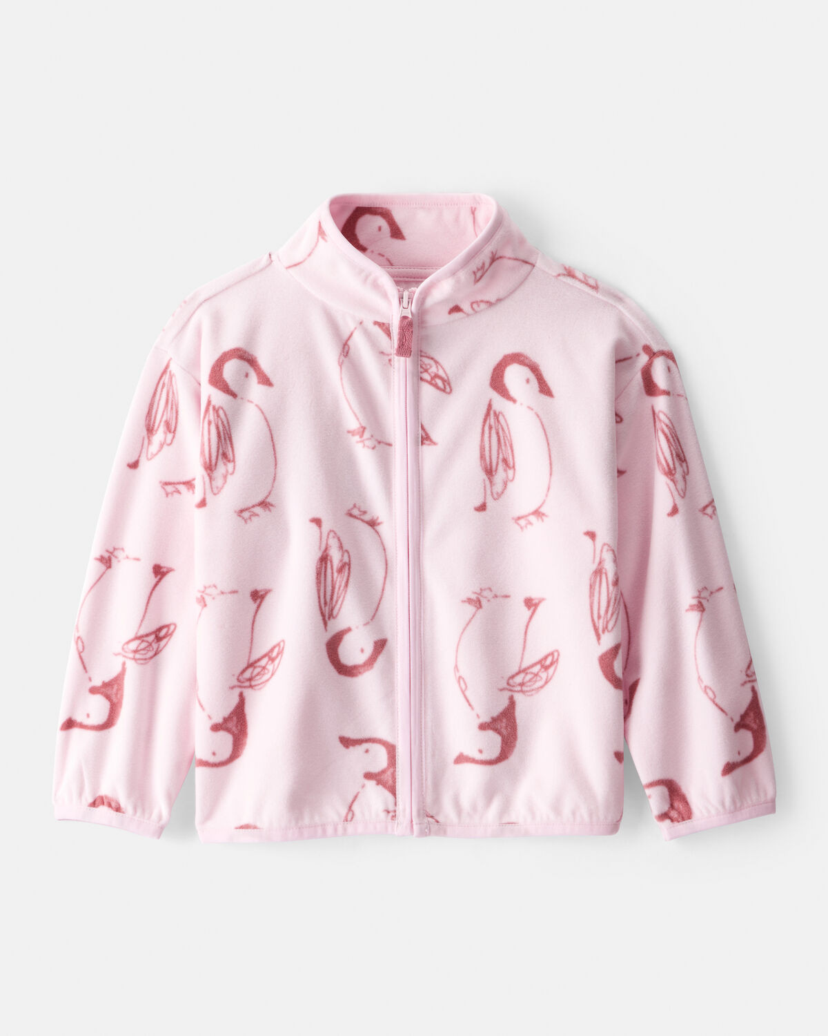 Toddler Girl Penguin Microfleece Zip-Up Jacket - Pink - OshKosh B'gosh | Carter's | Carter's Inc