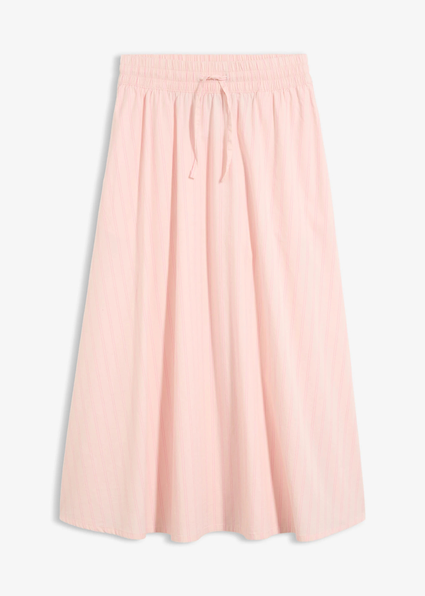 Midi rok van een katoenmix lichtroze-roze gestreept | Bonprix NL (Influencer)