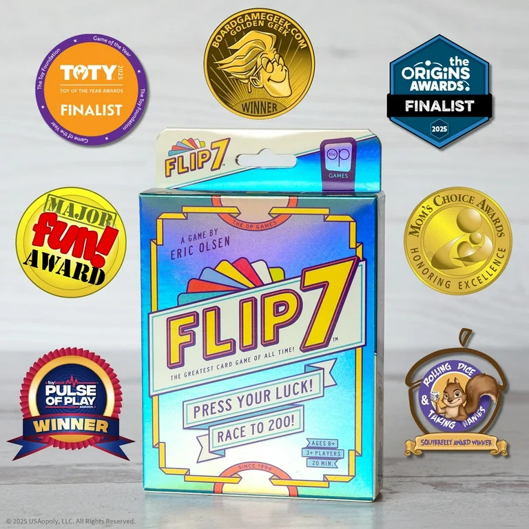 Flip 7, The Ultimate Blend of Press Your Luck and Strategy, Fast-Paced Addictive Card Game, Quick... | Walmart (US)