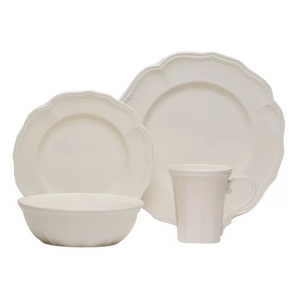 Classic White 16 Piece Dinner Set, Service for 4 | Wayfair North America