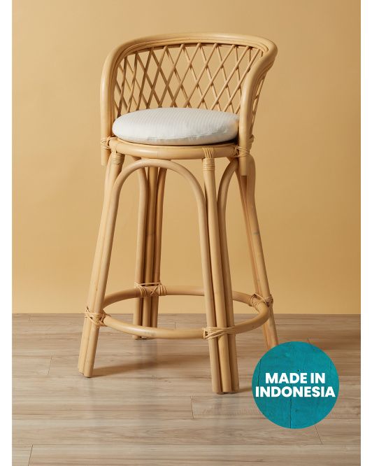 38in Ziad Counter Stool With Upholstered Seat | HomeGoods
