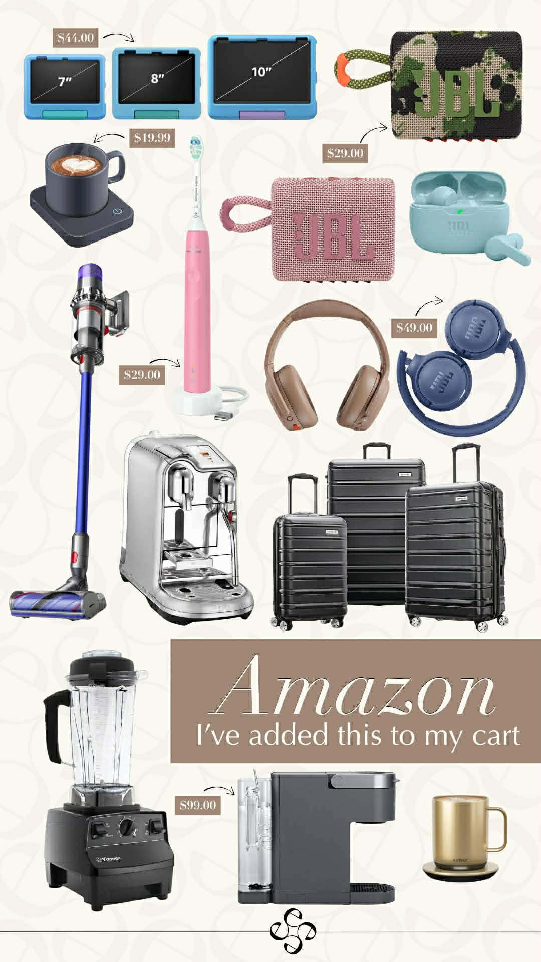 A little peek at what I’ve been adding to my Amazon cart lately — a mix of home, travel, and tech I’ve actually been using or wanting to try. Linking everything in case you’re browsing too.
@amazon
#ad #founditonamazon #WinterFavorites2025 

 #LTKCyberWeek #LTKGiftGuide #LTKHoliday