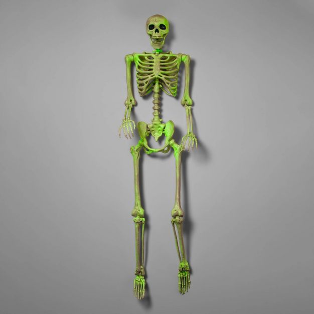 60&#34; Glow in the Dark Posable Skeleton Halloween Decorative Mannequin - Hyde &#38; EEK! Boutiq... | Target