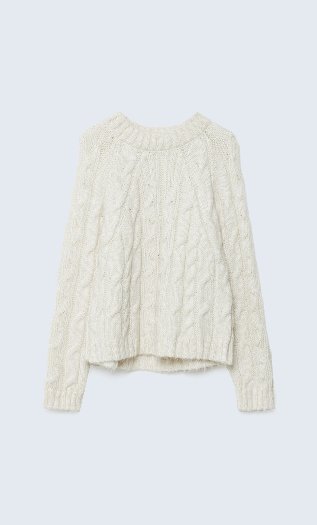 Grober Strickpullover mit Zopfmuster - Mode für Damen | Stradivarius Deutschland | Stradivarius DE