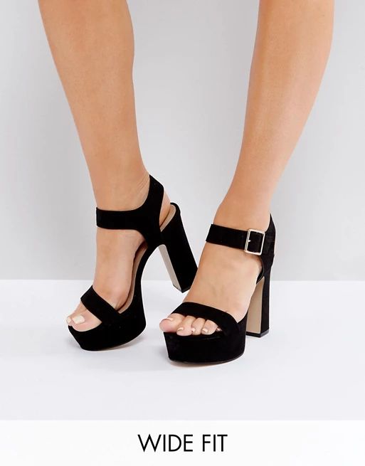 ASOS HARRISON Wide Fit Platform Sandals | ASOS US