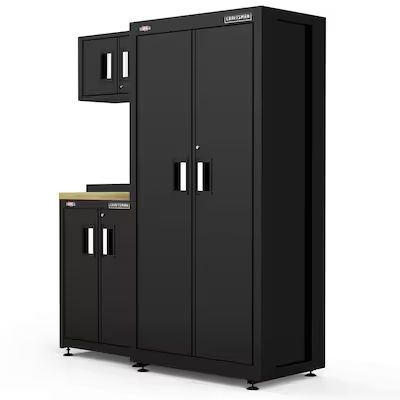 CRAFTSMAN Welded Garage Storage Suites 3-Piece Steel Garage Storage System in Black/Smooth (62.75... | Lowe's
