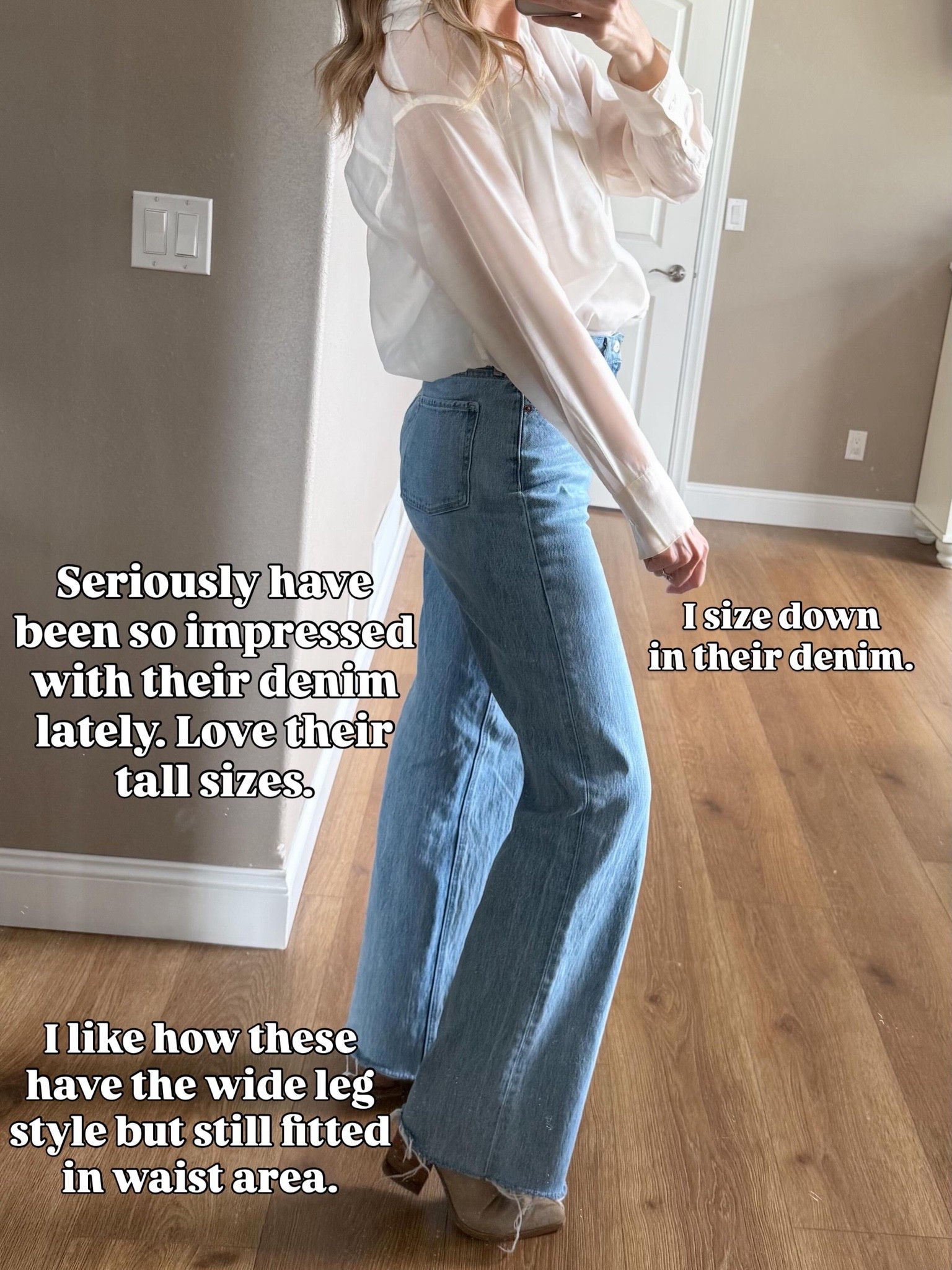 Wearing 4 tall. I sized down.

#LTKootd #LTKSaleAlert #LTKTall